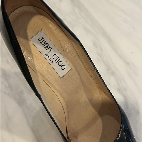 Jimmy Choo Patent Leather Heels - sz 38.5 - Picture 5 of 6